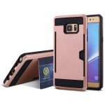 Wholesale Galaxy Note FE / Note Fan Edition / Note 7 Credit Card Armor Case (Rose Gold)